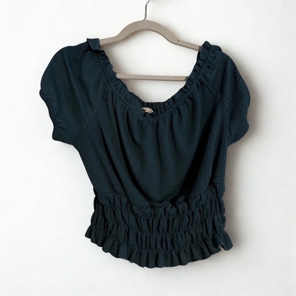 The General Good Piper Green Off Shoulder Blouse - Picture 1 of 5